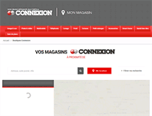 Tablet Screenshot of magasins.connexion.fr
